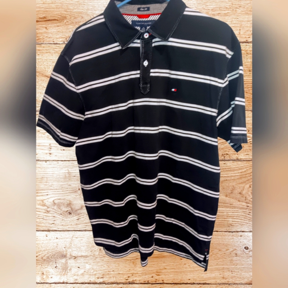 Preppy, Old Money, Tommy Hilfiger Polo mens golf shirt  XL